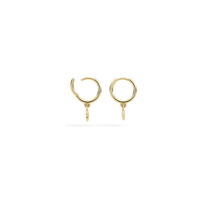 Boucles d'oreilles Dodo Universe lune et étoile en or jaune